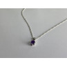 925 Sterling Silver Iolite Chain with Pendant
