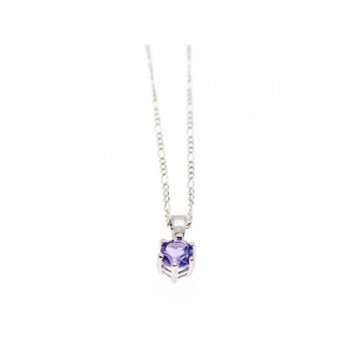 925 Sterling Silver Iolite Chain with Pendant