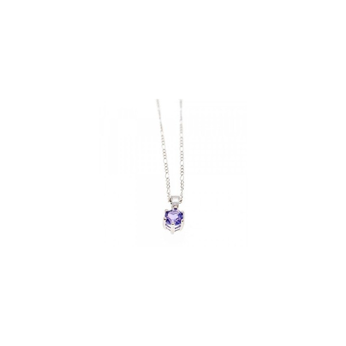 925 Sterling Silver Iolite Chain with Pendant