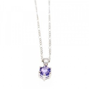 925 Sterling Silver Iolite Chain With Pendant
