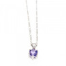 925 Sterling Silver Iolite Chain With Pendant