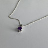 925 Sterling Silver Iolite Chain With Pendant