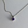 925 Sterling Silver Iolite Chain With Pendant