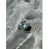 925 Sterling Silver Topaz Ring Size 6