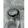 925 Sterling Silver Topaz Ring Size 6
