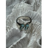925 Sterling Silver Topaz Ring Size 6