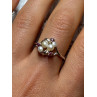 925 STERLING SILVER PEARLS & RUBY RING SIZE 8