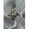 925 STERLING SILVER PEARLS & RUBY RING SIZE 8