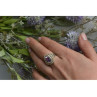 925 Sterling Silver Purple Tourmaline Ring Size 8