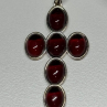 925 Sterling Silver Agate Cross