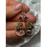 925 Sterling Silver Amber Earrings Length 2 Inch
