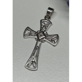925 Sterling Silver Diamond Cross