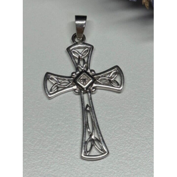 925 Sterling Silver Diamond Cross