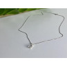 925 Sterling Silver White Tourmaline (Achroite) Chain with Pendant