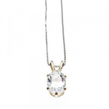 925 Sterling Silver White Tourmaline (Achroite) Chain With Pendant