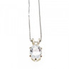 925 Sterling Silver White Tourmaline (Achroite) Chain With Pendant