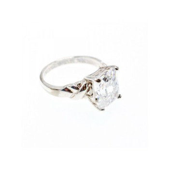 925 Sterling Silver CZ Ring Size 11.5