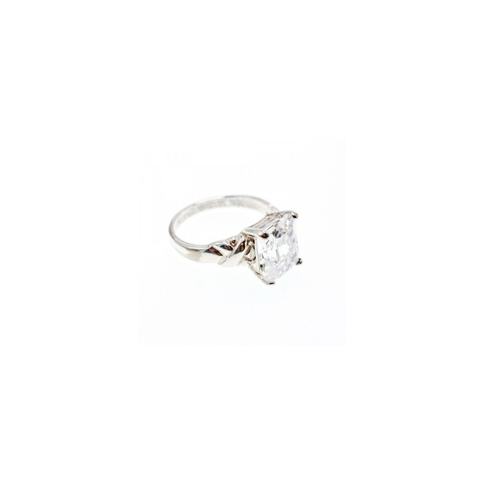 925 Sterling Silver CZ Ring Size 11.5