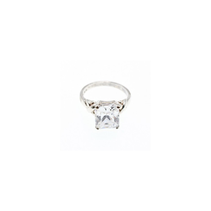925 Sterling Silver CZ Ring Size 11.5