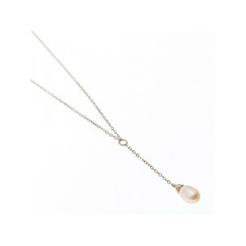 925 Sterling Silver Pearl Necklace Italy