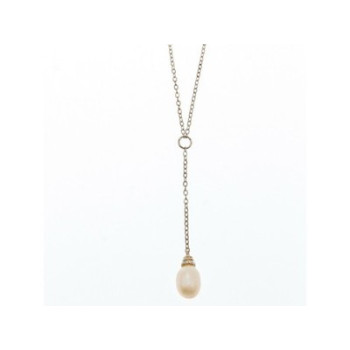 925 Sterling Silver Pearl Necklace Italy