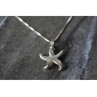 925 Sterling Silver Starfish Chain With Pendant Italy