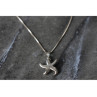 925 Sterling Silver Starfish Chain With Pendant Italy