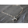 925 Sterling Silver Starfish Chain With Pendant Italy