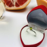 925 Sterling Silver Peridot Ring Size 6