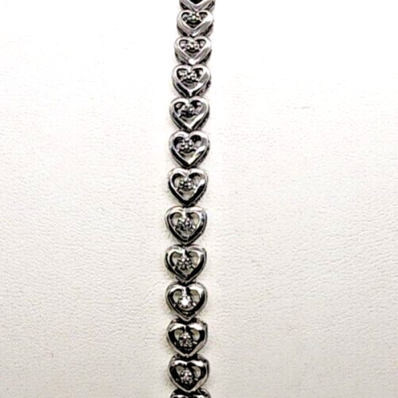 925 Sterling Silver Diamonds 
