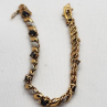 925 Sterling Silver Vermeil Sapphires AND Diamonds Bracelet Size 7.25 IN