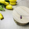 925 Sterling Silver Morganite & CZ Chain With Pendant