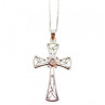 925 Sterling Silver Diamond Chain With Cross