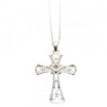 925 Sterling Silver Diamond Chain With Cross
