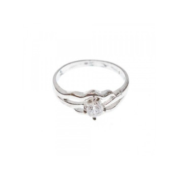 925 Sterling Silver CZ Ring Size 7