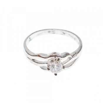 925 Sterling Silver CZ Ring Size 7