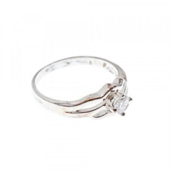 925 Sterling Silver CZ Ring Size 7