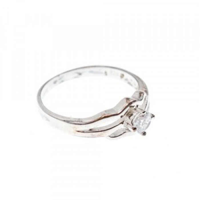 925 Sterling Silver CZ Ring Size 7