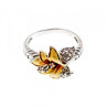 925 Sterling Silver Gold Plated CZ 