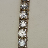 925 Sterling Silver Vermeil Goshenite Bracelet Size 7.5 IN