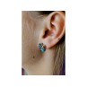 925 STERLING SILVER MULTICOLOR JASPER STUD EARRINGS
