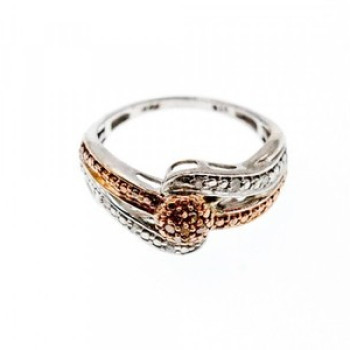 925 Sterling Silver Heliodor & White Beryl/Goshenite Ring Size 7