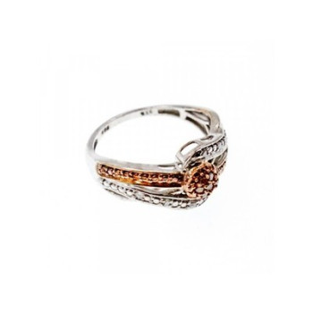 925 Sterling Silver Heliodor & White Beryl/goshenite Ring Size 7