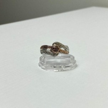 925 Sterling Silver Heliodor & White Beryl/Goshenite Ring Size 7