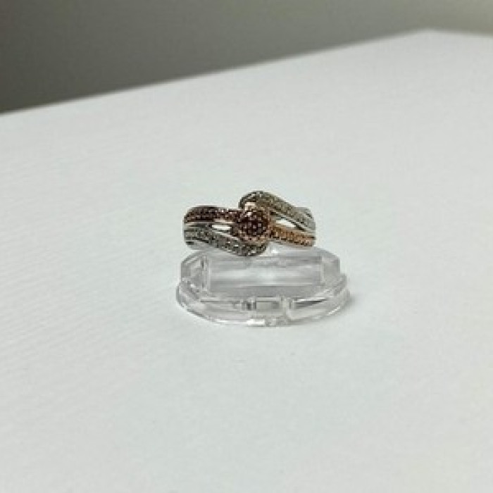 925 Sterling Silver Heliodor & White Beryl/Goshenite Ring Size 7
