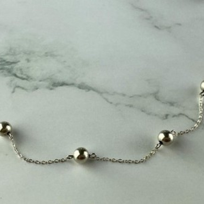 925 Sterling Silver Necklace Italy