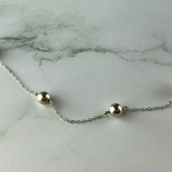 925 Sterling Silver Necklace Italy