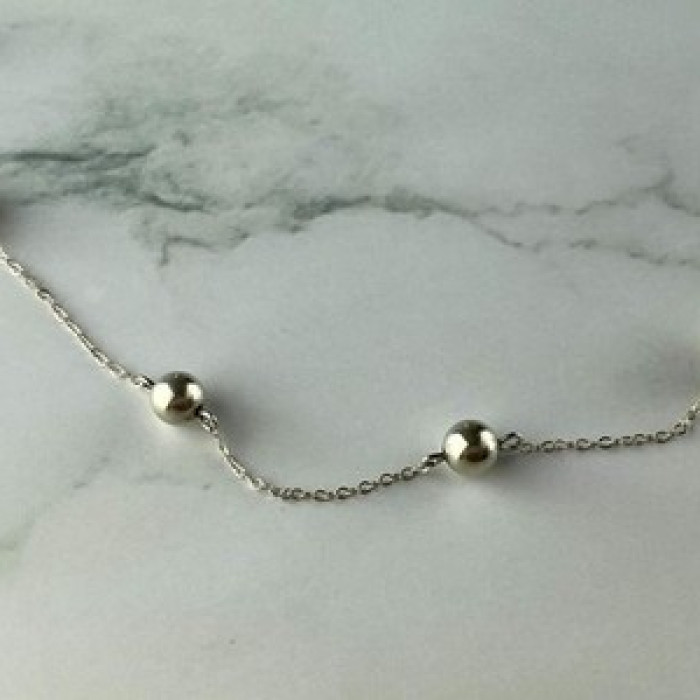 925 Sterling Silver Necklace Italy