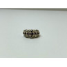 925 Sterling Silver Iolite & Marcasite Ring Size 6.5