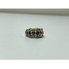 925 Sterling Silver Iolite & Marcasite Ring Size 6.5